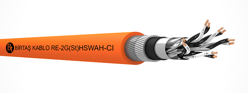 RE-2G(St)HSWAH-CI   90°C / 500 V Cu-SI-OSCR-LSZH-SWA-LSZH-MP
